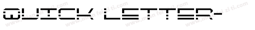 Quick Letter字体转换